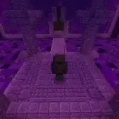 Boss altar glowing with purple energy