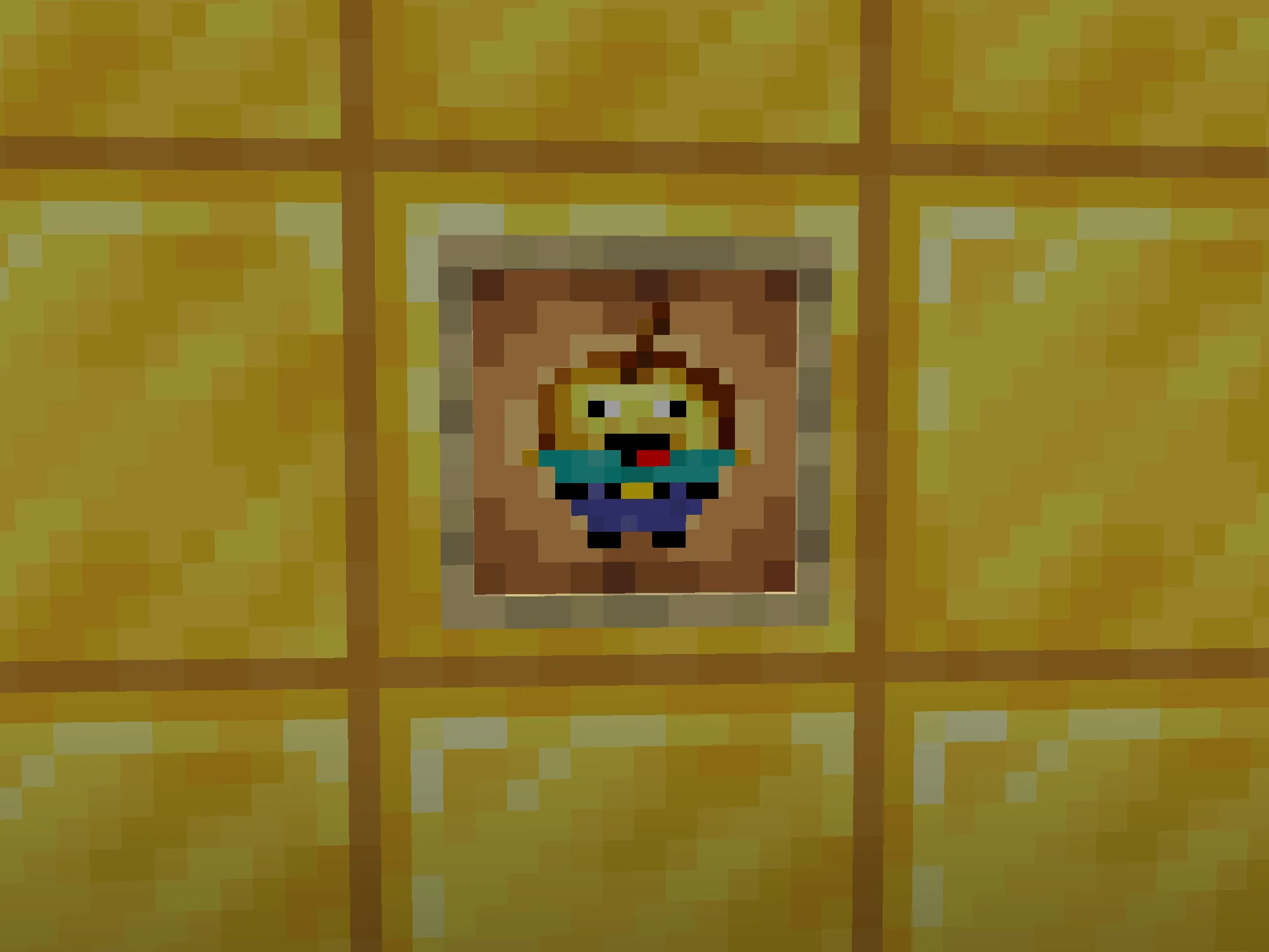 Derpy golden item with silly face.