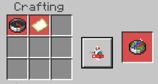 Crafting recipe for a colorful compass