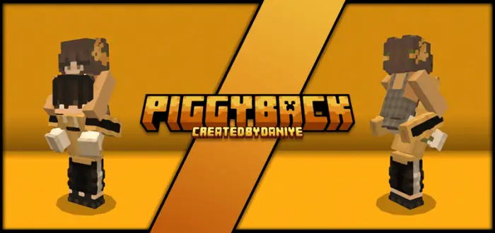Blocky characters giving piggyback rides.