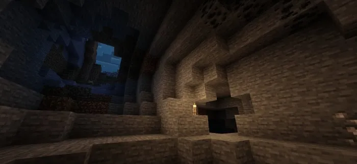 ALT Sunlit cave with enhanced lighting effects