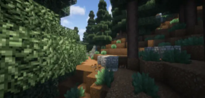 Smooth, detailed forest textures in-game