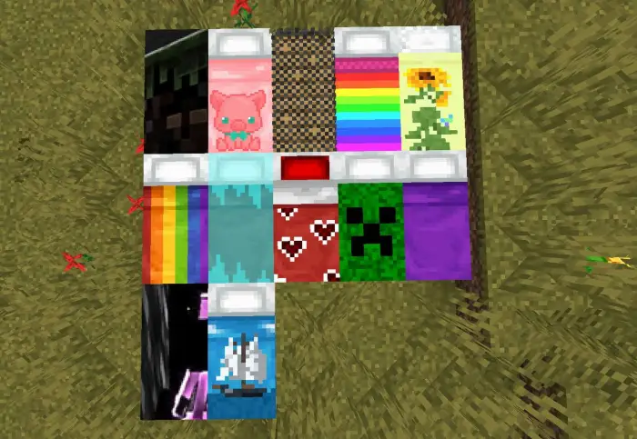 Colorful beds with various cozy designs.