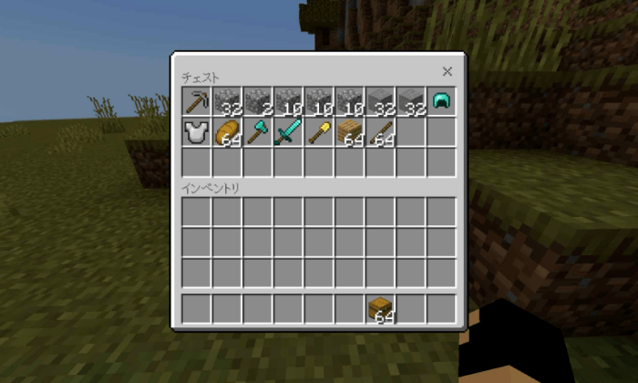 Organized chest inventory interface shown.