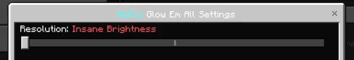 Brightness slider set to Insane Brightness