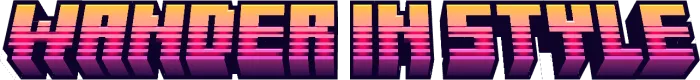 Retro 1980s style Wander In Style text