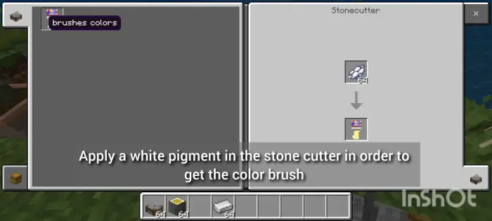 Stonecutter crafting color brush tool