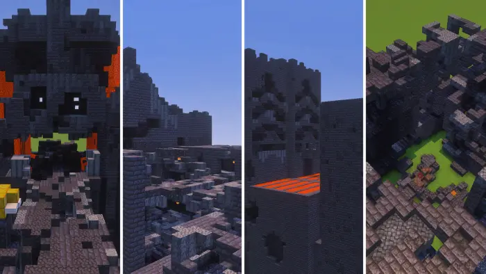 Screenshot showing all 4 bastion remnant variants.