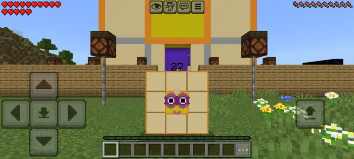 ALT Blocky house with purple door and flowers