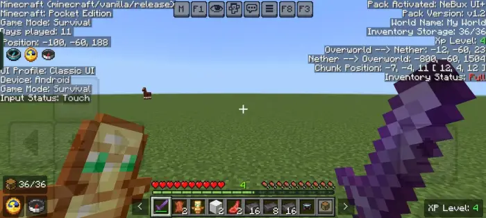 Enhanced HUD with quick-access controls