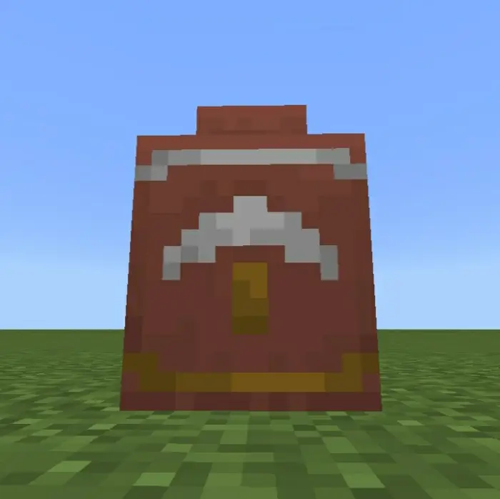 Colorful decorative pot with pixel art design