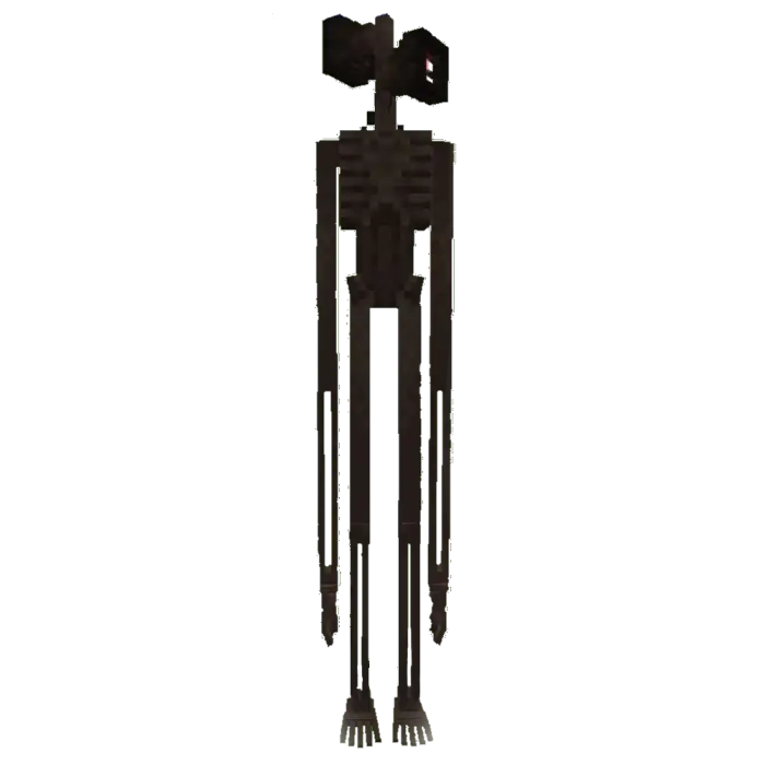 Blocky Siren Head boss with siren speakers.