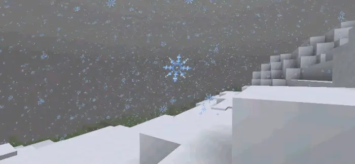 Snowfall with improved weather textures