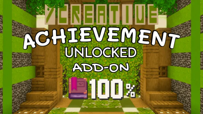 Creative mode achievement add-on display