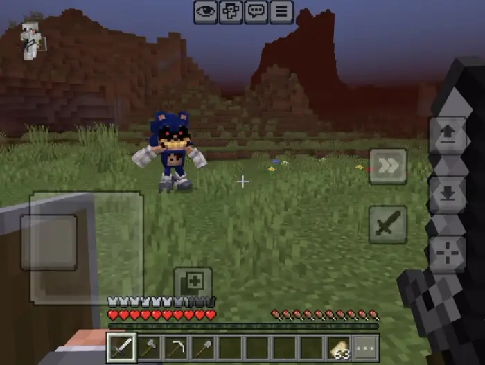 Terrifying Sonic.EXE boss encounter at dusk