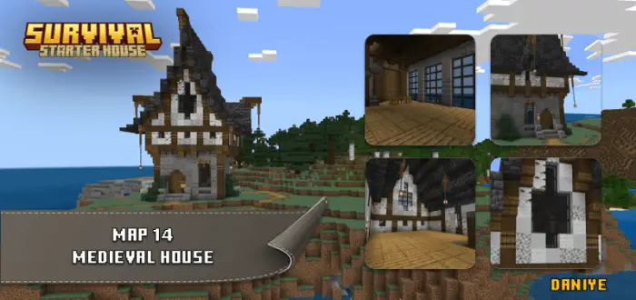 Medieval starter house on a cliffside