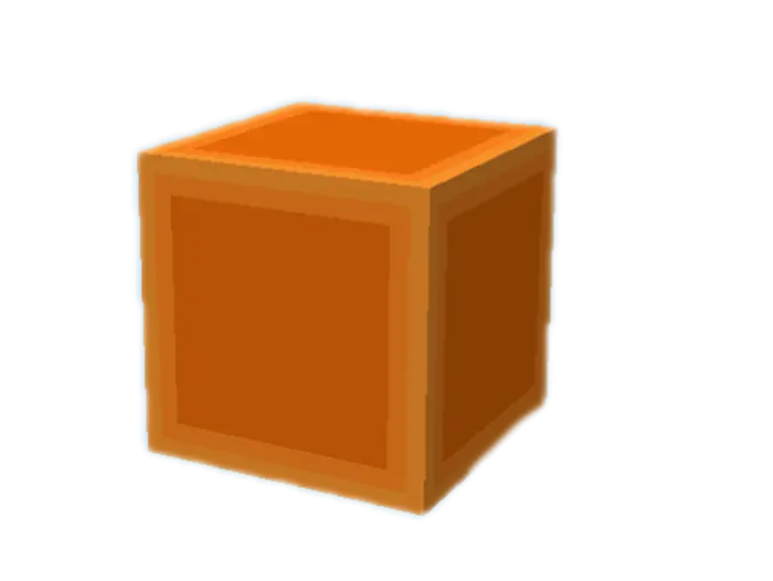 Simple orange wool texture block