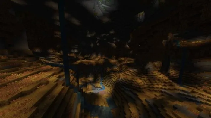 Expansive underground biome with rivers