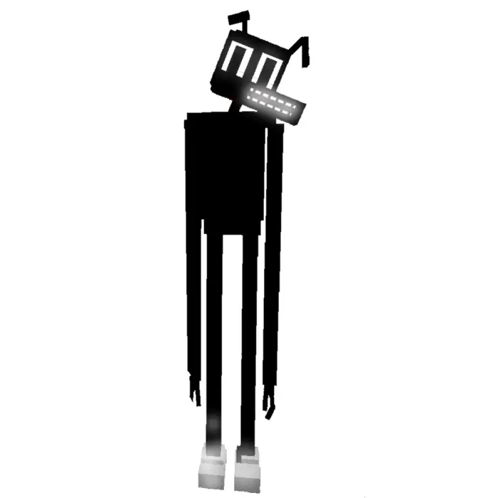 Tall black cartoon cat with long limbs