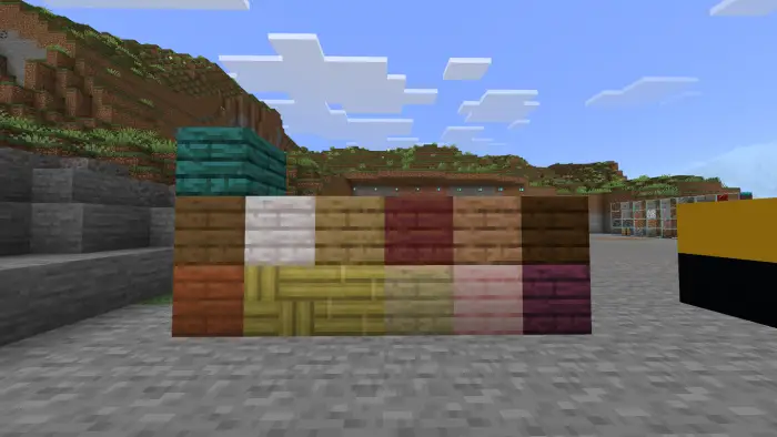 Colorful one-way ghost blocks display