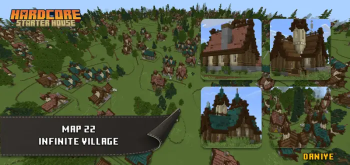 ALT text Large village map with four house designs