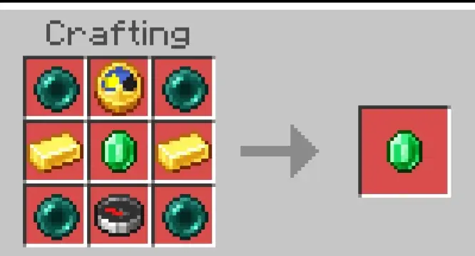 Crafting recipe for the Rewind Orb item