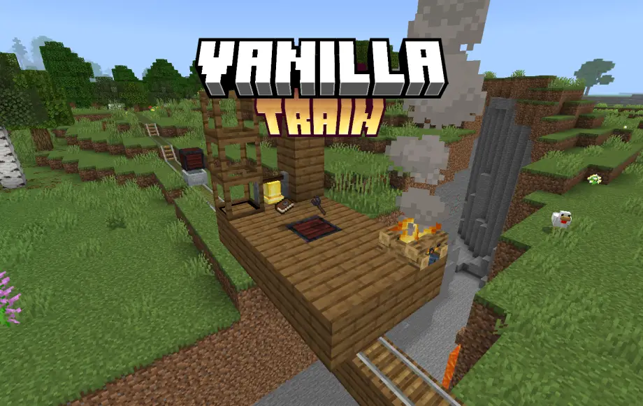 Thumbnail: VanillaTrain: Build & Walk on Your Own Trains [v0.0.1 for Bedrock 1.21.101+]