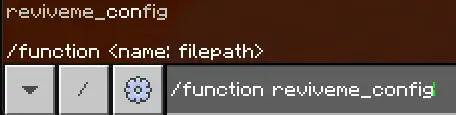 Command input for revive configuration