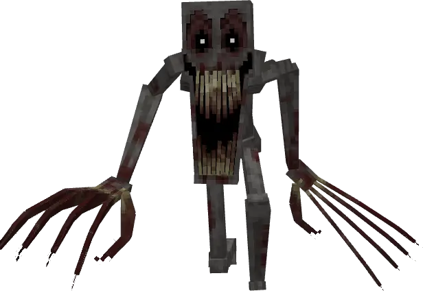 Terrifying cryptid monster with sharp claws