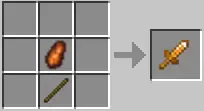 Crafting recipe for a mystical sword