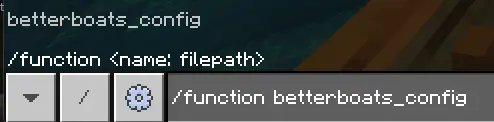 Command input function betterboatsconfig