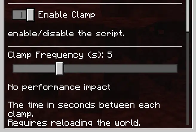 Settings menu for item merge frequency
