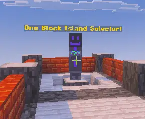 Island selection statue on a rooftop platform