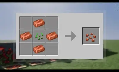 Copper ore crop crafting recipe displayed