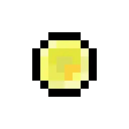 Pixelated yellow turret upgrade icon