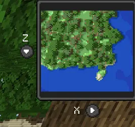Minimap showing terrain and coastline.