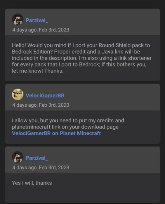 ALT User discussion about shield texture pack.