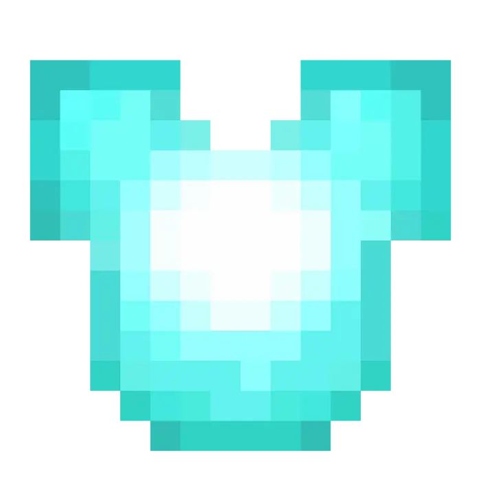 Pixelated blue chestplate armor icon
