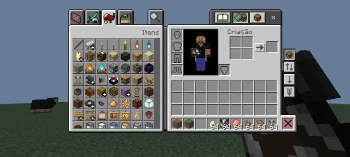 Improved inventory and connected hotbar UI