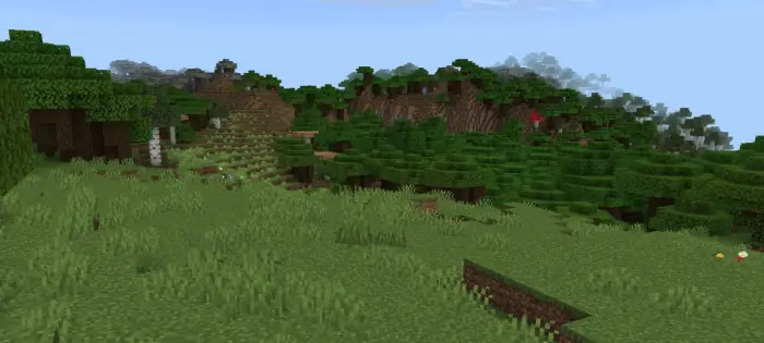Plains and dense forest with clearings