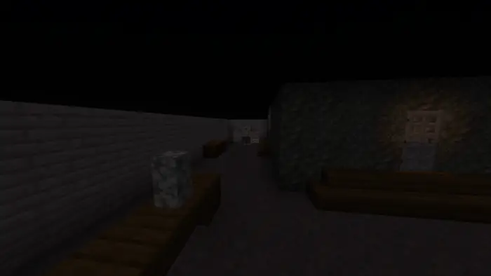 Dimly lit corridor in a multiplayer horror map