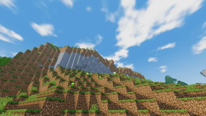 Enhanced low-end shader with bright clouds