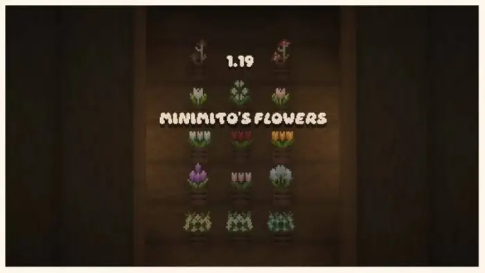Potted flowers with updated textures displayed.