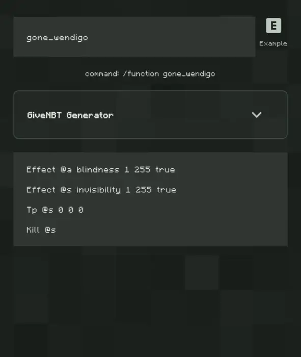 Command script for Wendigo boss effects