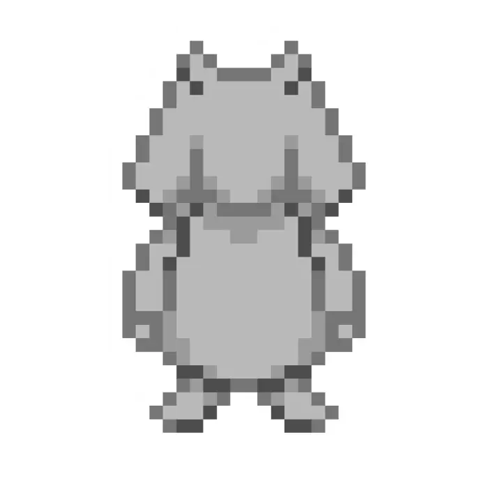 Pixel art monster character sprite
