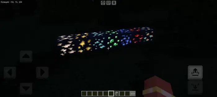 Glowing ore blocks with realistic lighting