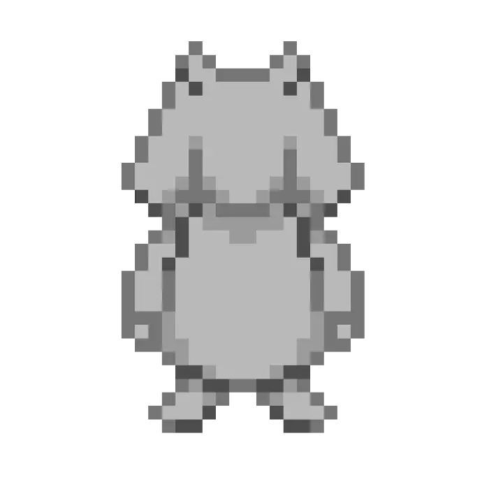 Pixel art monster character sprite
