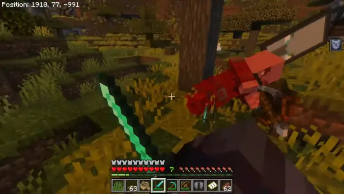 First-person sword combat with enhanced models