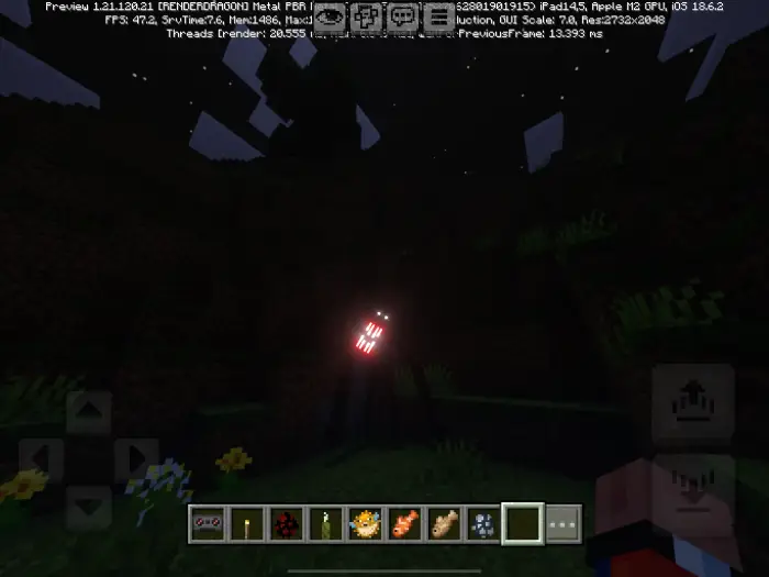 Glowing-eyed monster in a dark forest
