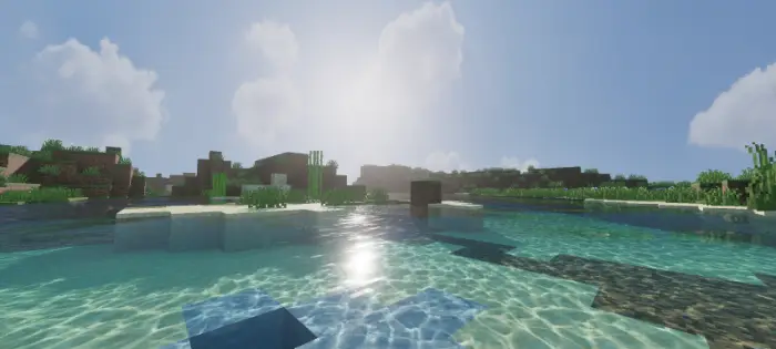 Crystal-clear water with realistic reflections